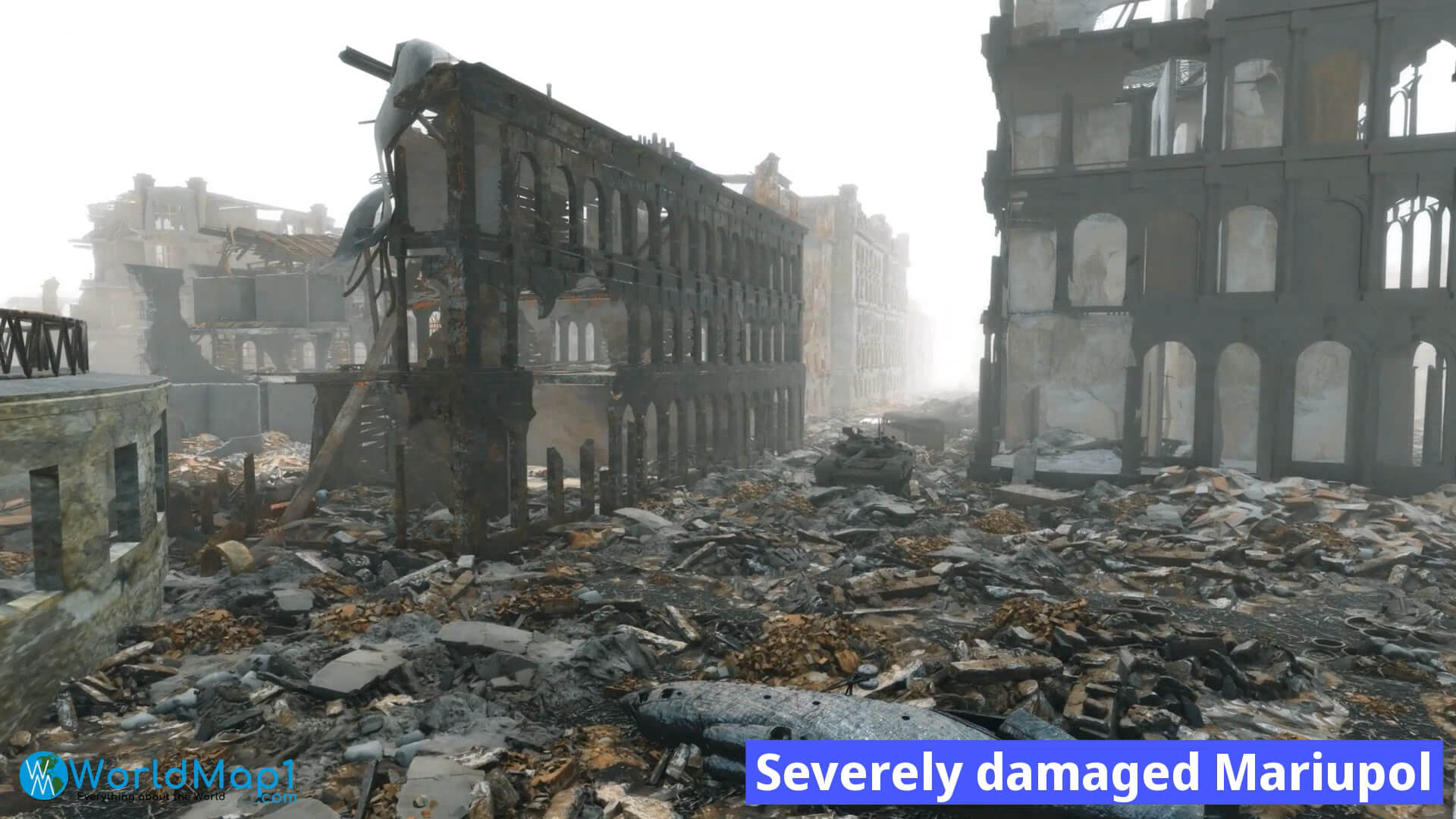 Severely Damaged Mariupol